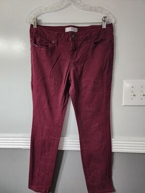 Burgundy Skinny Jeans